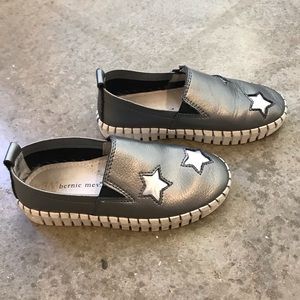 Silver Bernie Mev slip-ons